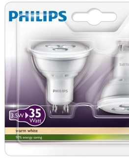 LED žárovky Philips CorePro LEDspotMV 3.5-35W GU10 827 36D dvojpak