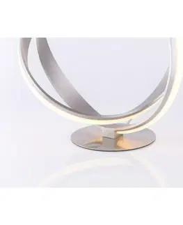LED stolní lampy PAUL NEUHAUS LED stolní lampa barva oceli abstraktní kruhová forma 3000K PN 4531-55