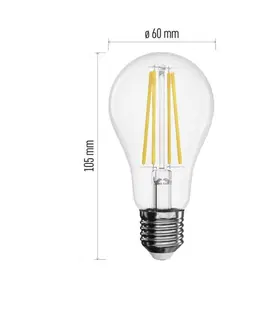 LED žárovky EMOS LED žárovka Filament A60 / E27 / 5,9 W (60 W) / 806 lm / neutrální bílá ZF5141