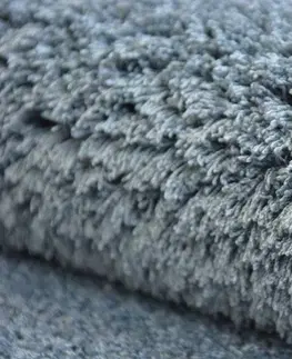 Koberce a koberečky Dywany Lusczow Kulatý koberec SHAGGY MICRO šedý, velikost kruh 80