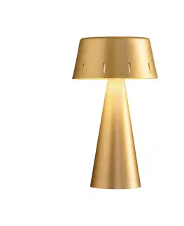 Světla na parapety OleV Stolní lampa OLEV Makà LED s dobíjecí baterií, zlatá