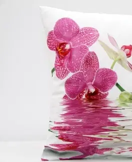 POLŠTÁŘE A POVLEČENÍ Kvalitní povlak na polštář s motivem orchidej