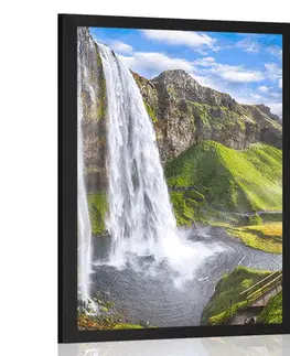 Příroda Plakát vodopád Seljalandsfoss
