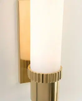 Klasická nástěnná svítidla HUDSON VALLEY nástěnné svítidlo ARGON starobronz/alabastr E27 1x75W 1260-OB-CE