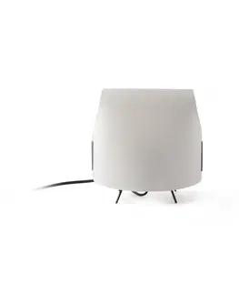 Designové stolní lampy FARO LUANG XS stolní lampa, černá/béžová