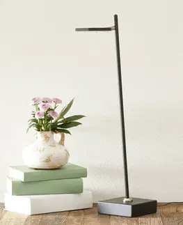 Stolní lampy kancelářské Freelight LED stojací lampa Block, stmívatelná, černá