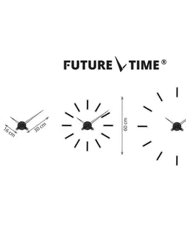 Hodiny Future Time FT9600SI Modular chrome 60cm