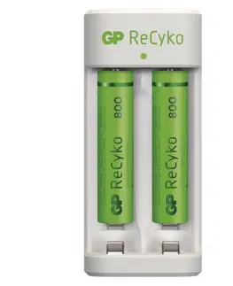 Inteligentní nabíječky EMOS Nabíječka baterií GP Eco E211 + 2× AAA ReCyko 800 B51211
