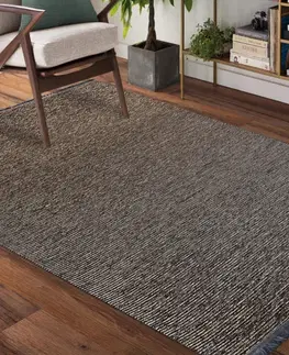 Moderní koberce Kvalitní béžový koberec s třásněmi Šířka: 160 cm | Délka: 230 cm