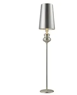 Retro stojací lampy Stojací lampa AZzardo Baroco floor silver AZ0309 R7s 1x15W IP20 33cm stříbrná