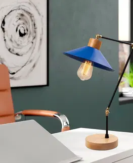 Lampy a lampičky Stolní lampička MANAVGAT modrá