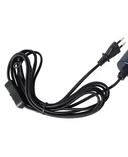 Závěsná světla s konektorem STAR TRADING E27 patice Stil s kabelem, černá
