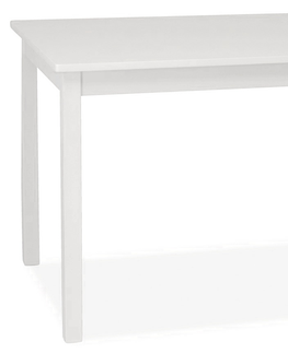 Jídelní stoly Jídelní stůl REBER 110x70 cm, bílá 