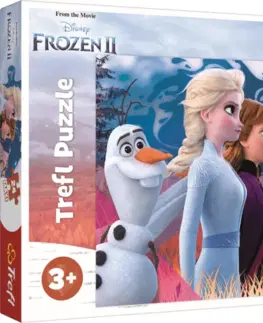 Hračky puzzle TREFL - Puzzle 24 Maxi Kouzelný výlet Disney Frozen 2