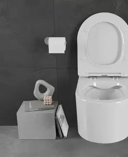 Kompletní WC sady Závěsný WC set MEXEN SOFIA 36 cm s prkénkem full bílý