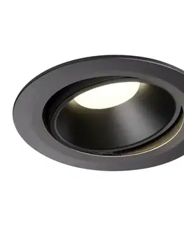 LED podhledová svítidla SLV BIG WHITE NUMINOS MOVE DL XL vnitřní LED zápustné stropní svítidlo černá/černá 4000 K 40° otočné a výkyvné 1003748