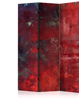 Paravány Paraván Red Concrete Dekorhome 135x172 cm (3-dílný)
