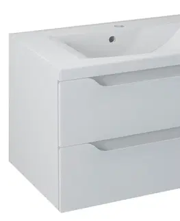Koupelnový nábytek SAPHO WAVE umyvadlová skříňka 79,7x45x47,8cm, bílá WA080-3030