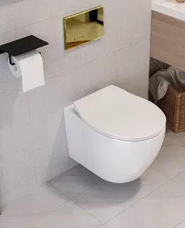 Kompletní WC sady Podomítková sada WC REA F zlatá