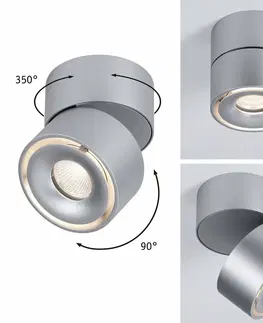 LED bodová svítidla PAULMANN Přisazené svítidlo LED Spircle matný chrom 8,0W 3.000K 36° 933.75