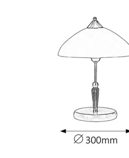 Designové stolní lampy Rabalux stolní lampa Regina E14 1x MAX 40W bronzová 8172