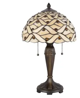 Světla na parapety Clayre&Eef Stolní lampa 5181 v designu Tiffany