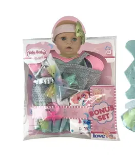 Hračky panenky MAC TOYS - Šaty na panenku, sukně, top, roh jednorožce 30-38cm