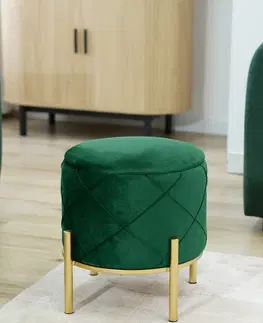 Taburety Ak furniture Taburet LIA zelený
