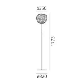 Designové stojací lampy Artemide METEORITE 35 halo stojací 1706010A