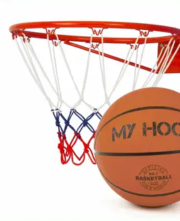 Hračky na zahradu My Hood 304001 set basketbalového koše a míče, 2 ks