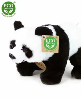 Hračky RAPPA - Plyšová panda sedící nebo stojící 22 cm ECO-FRIENDLY