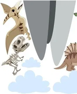 Zvířátka Nálepka na zeď pro děti fantastický svět dinosaurů