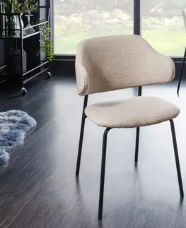 Židle Jídelní židle 2 ks CHRYSAOR Dekorhome Černá / světle šedá