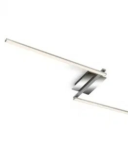 Designová stropní svítidla BRILONER LED stropní svítidlo, 143,6 cm, 12 W, hliník-chrom BRILO 3500-018