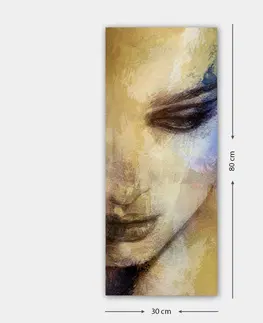 Obrazy Hanah Home Obraz WOMAN'S FACE 30x80 cm