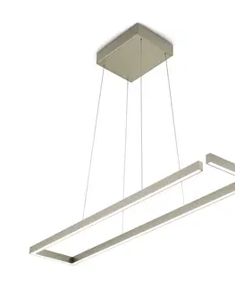Závěsná světla Knapstein Závěsné svítidlo LED Marisa-100, bronz, 100 x 20 cm