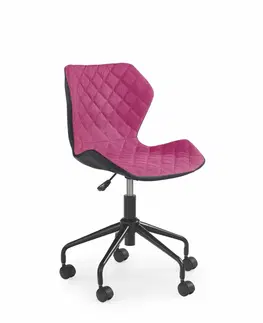Dětské stoly a židle Dětská židle MATRIX Halmar Růžová