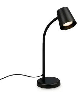 Stolní lampy do kanceláře BRILONER Stolní lampa, 38,5 cm, 1x GU10, max. 9W, černá BRILO 7476015