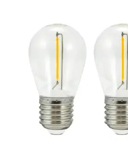 LED osvětlení  SADA 2x LED Žárovka PARTY E27/0,5W/36V 2200K 