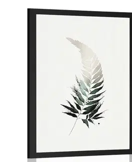 Botanické Plakát minimalistický list kapradiny