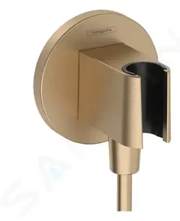 Koupelnové baterie HANSGROHE Fixfit Sprchové kolínko s držákem, kartáčovaný bronz 26888140