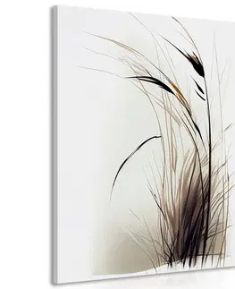 Obrazy stromy a listy Obraz minimalistická suchá tráva
