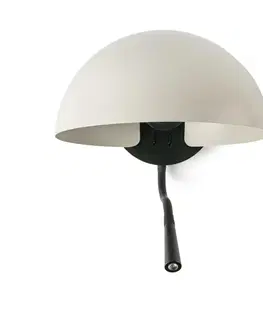 Nástěnné lampy ve skandinávském stylu FARO DOMINICA nástěnné svítidlo na čtení, béžová