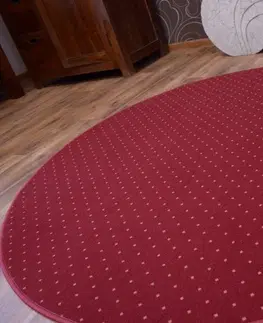 Koberce a koberečky Dywany Lusczow Kulatý koberec AKTUA Breny červený, velikost kruh 150