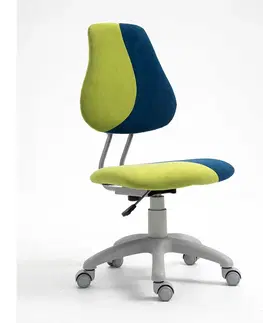 Dětské stoly a židle Dětská rostoucí židle RAIDON Tempo Kondela Modrá / zelená