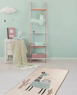 Koberce a koberečky Conceptum Hypnose Dětský koberec Lama 100x160 cm růžový
