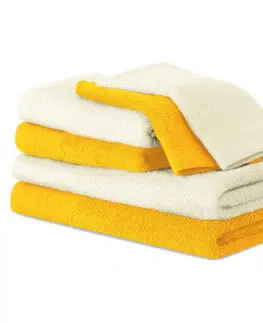 Ručníky AmeliaHome Sada 6 ks ručníků  FLOSS klasický styl žlutá