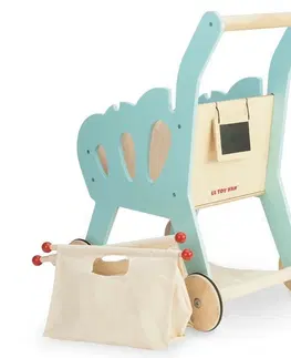 Dřevěné hračky Le Toy Van Nákupní košík s příslušenstvím