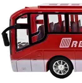 Hračky LAMPS - Autobus Traveling na setrvačník červený 31cm