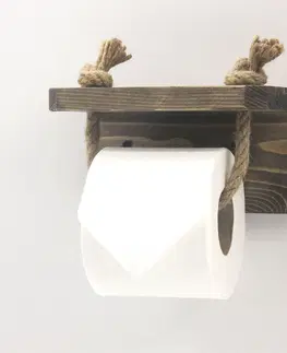 Koupelnové doplňky Kalune Design Držák na toaletní papír PIPE 17 cm ořech